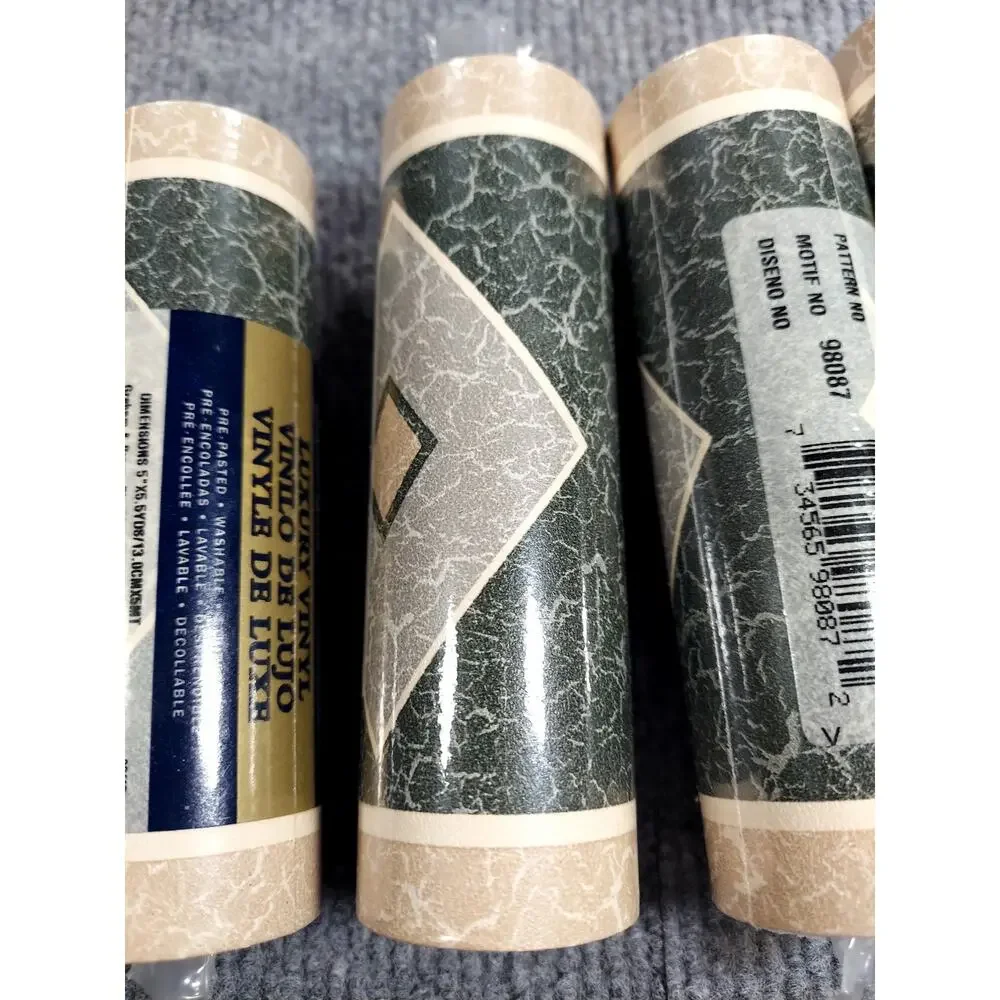 Vintage Graham & Brown Luxury Vinyl Wallpaper Border Green Marble Lot 8 Rolls